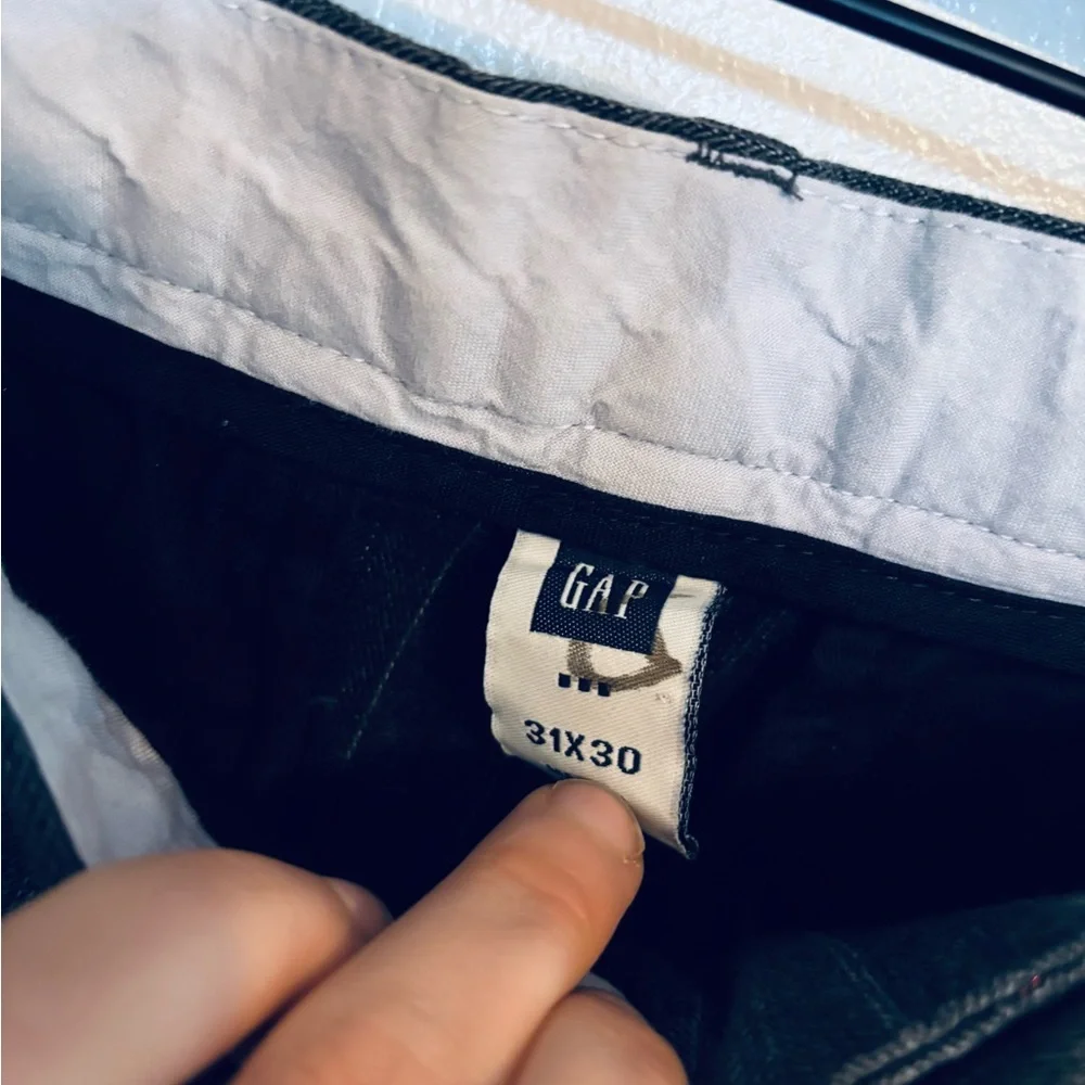 Gap grey striped trousers size 31x30